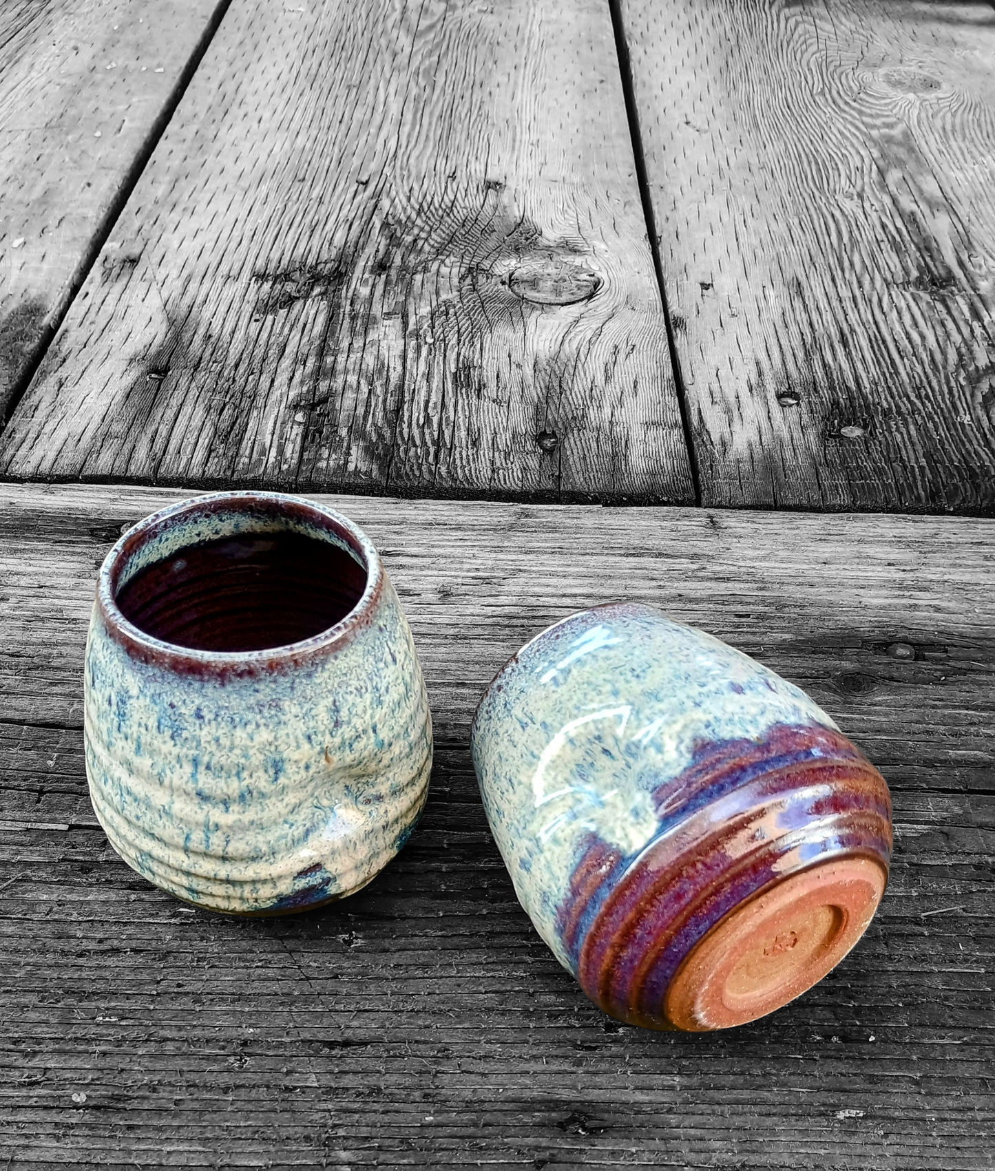 Aurora Borealis Stemless Wine Cup