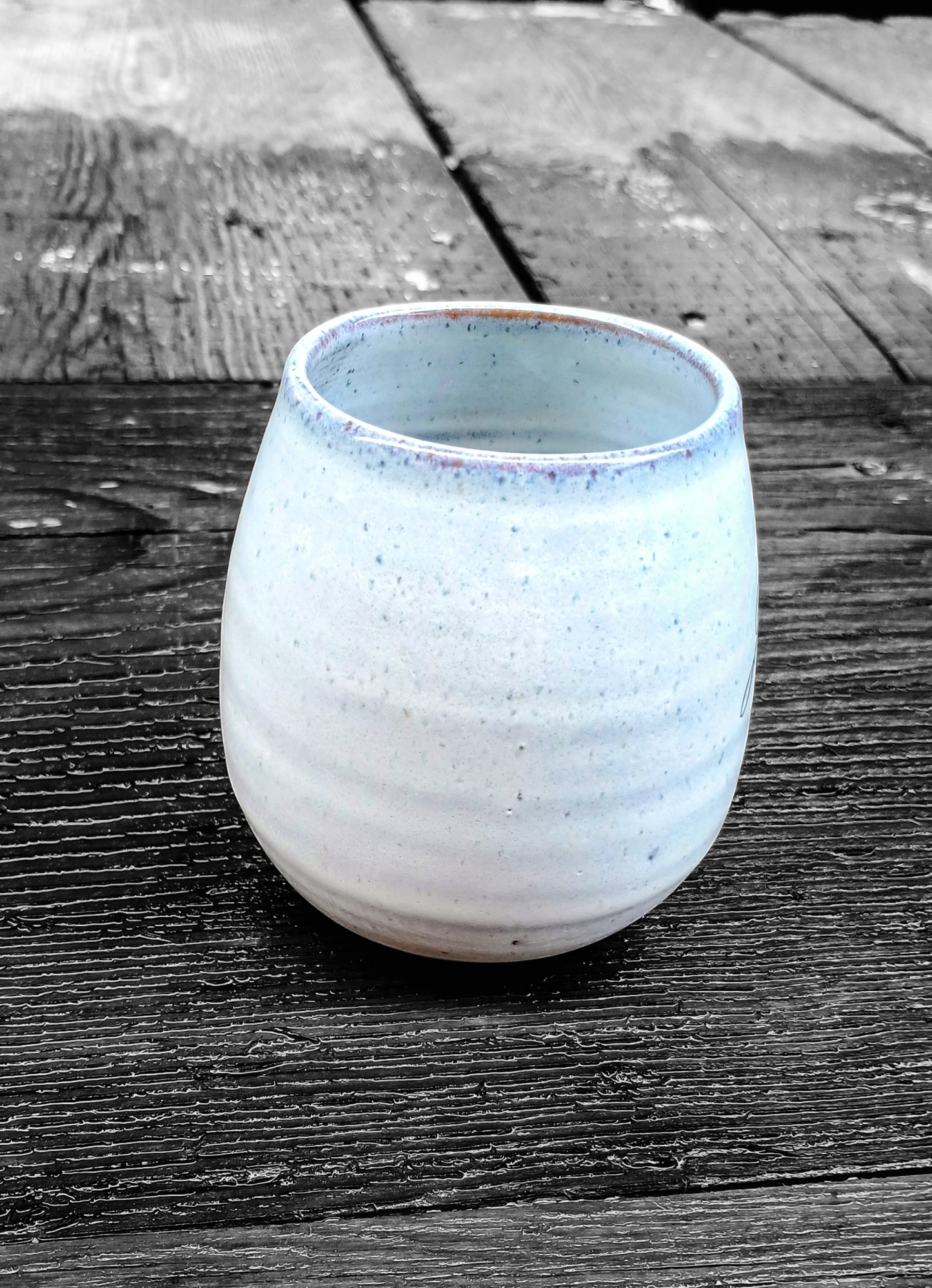 Ivory Stemless Wine Cup